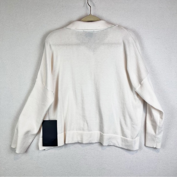 TUCKERNUCK White Clayton Long Sleeve Knit Polo Size XL/XXL Spread Collar NWT - Picture 9 of 13